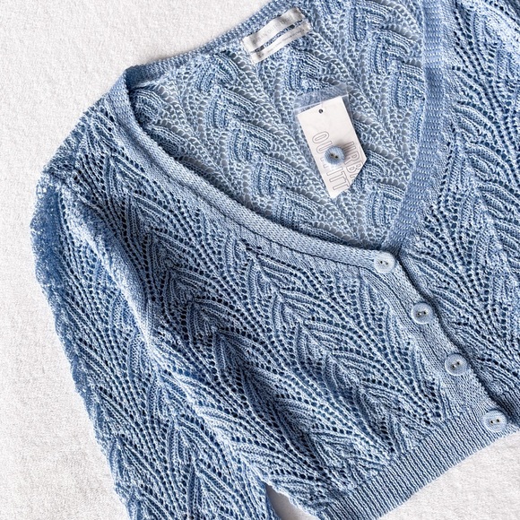 Urban Outfitters Sweaters - Uo Pointelle Crop Cardigan